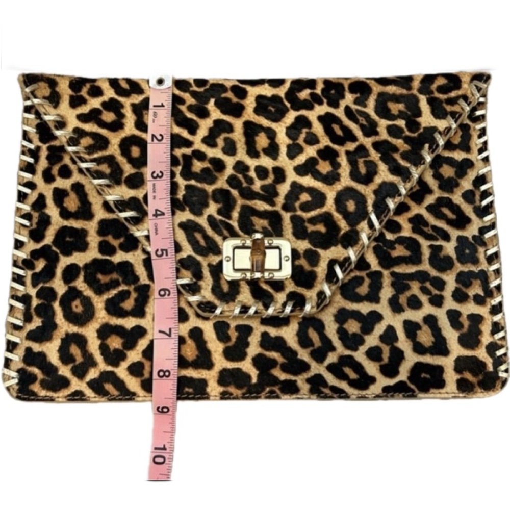 Lilly Pulitzer Celina Clutch in Leopard Calf-hair - Picture 8 of 10